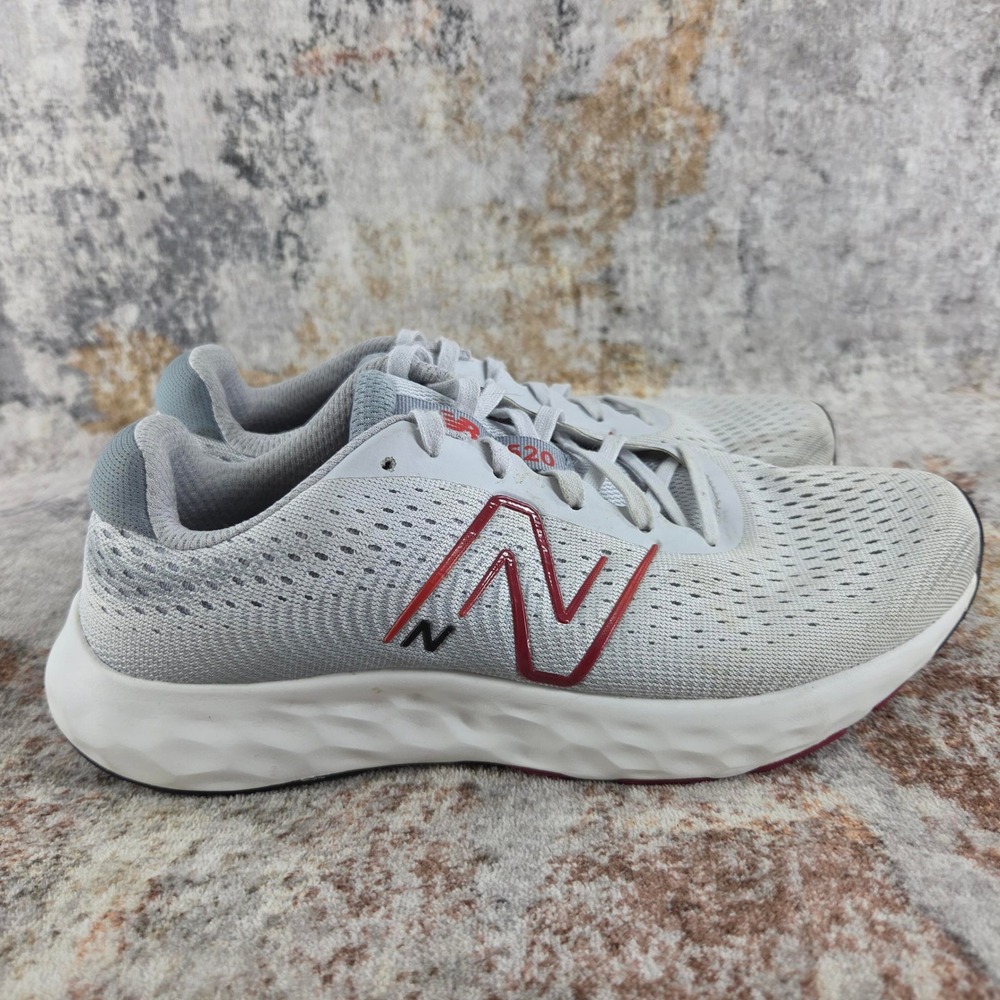 New Balance 520 v8 Running Shoes Mens 8 4E Extra Wide Grey Red M520LR8 Trainers - Picture 4 of 13